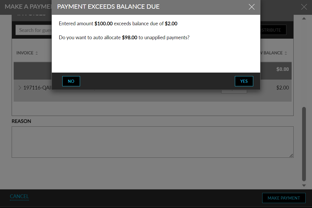 Accept Overpayments for A/R Invoices and Auto Allocate Unused Balance